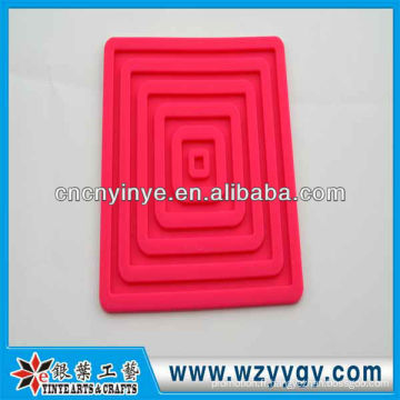 Nouvelle haute-qulaity silicone carré cuisson mat, OEM carré tapis en silicone